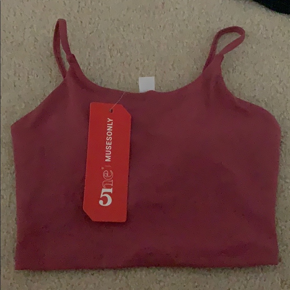Pink workout tank top